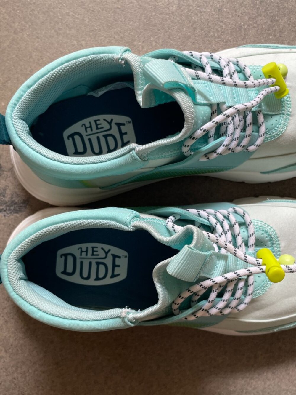 Hey Dude Womens SIze W8 Sirocco Mid Sport Blue Teal Slip On Comfort Shoes - Picture 5 of 6